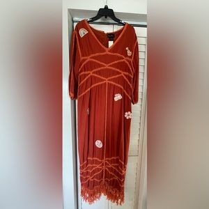 Fun Boho Maxie Dress with 70’s vibe. May be vintage.